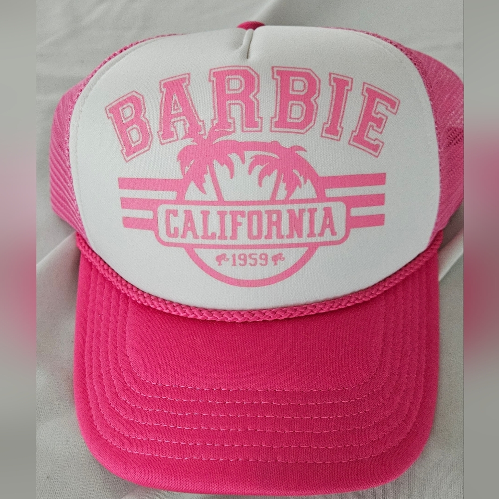 Pink Barbie California Trucker Hat